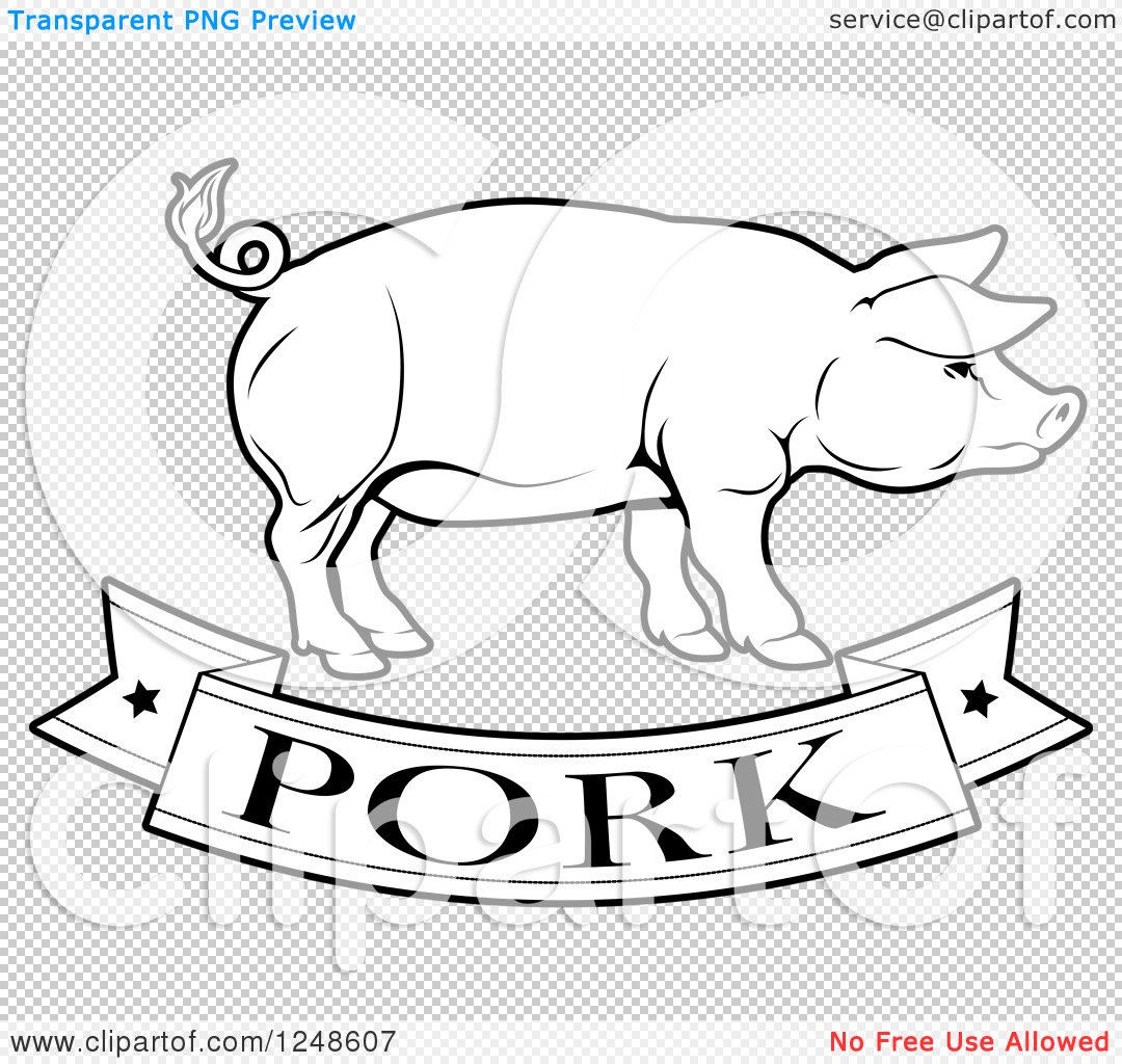 pig food clipart black