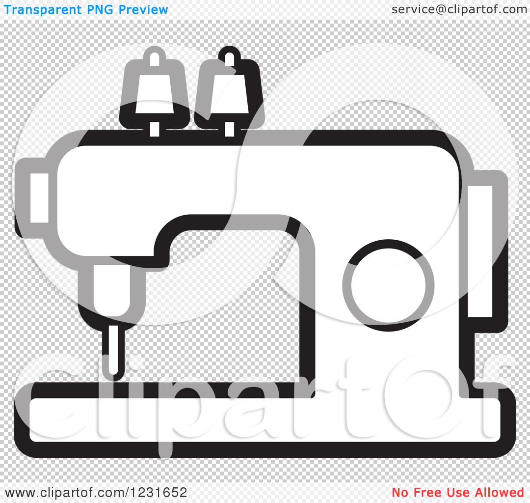 Sewing-machine sketch icon Royalty Free Vector Image