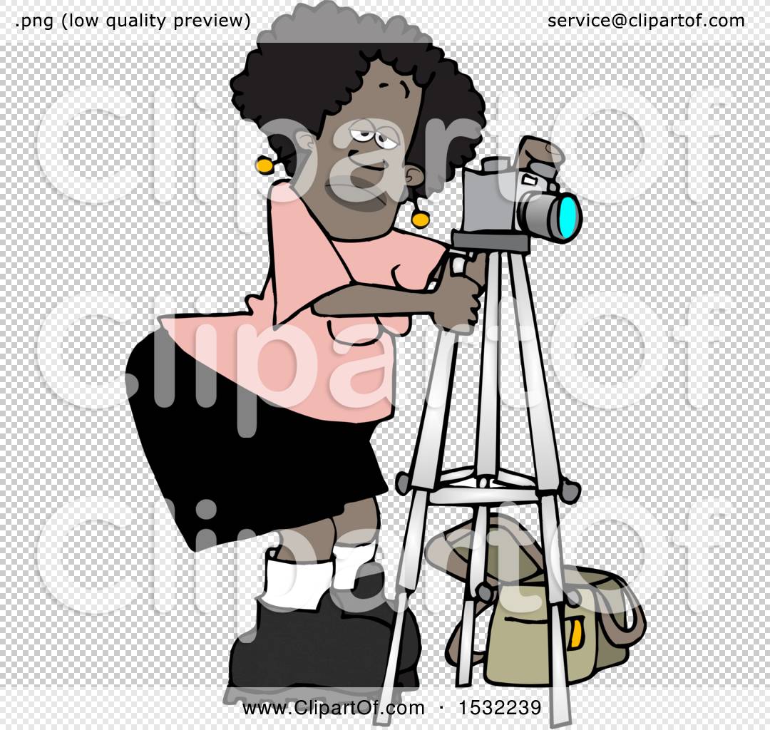 female photographer cartoon