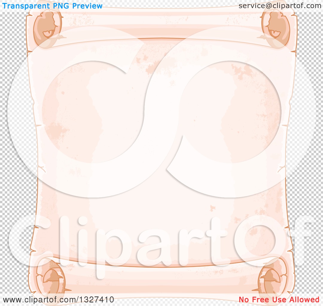 Parchment old paper empty banner pink Royalty Free Vector