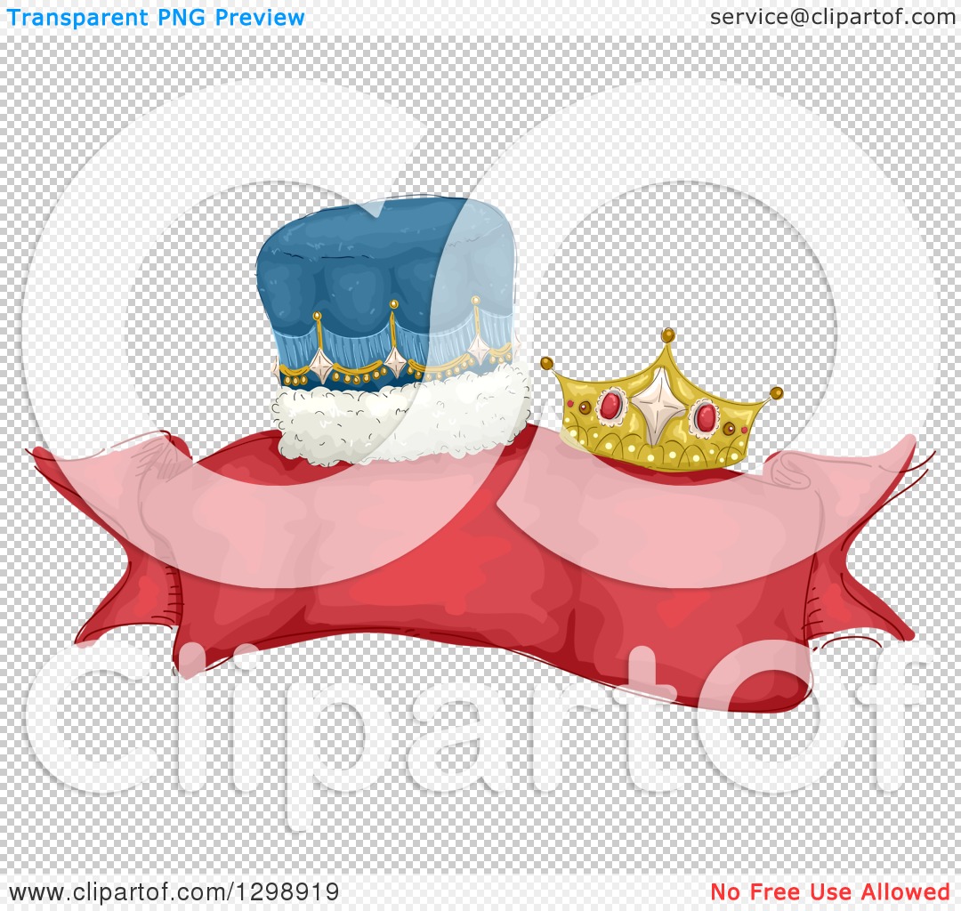 Free Vector  Royal crown background with red ribbon