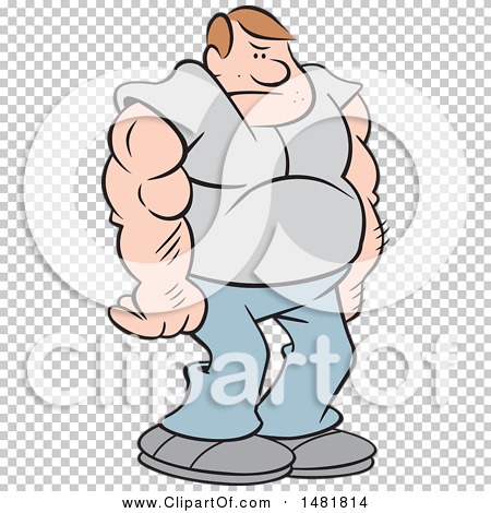 strong guy cartoon