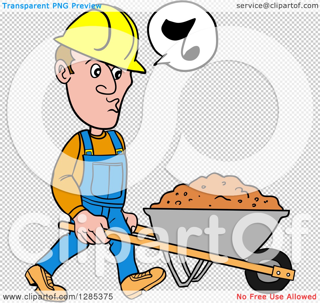 Cartoon man builder with a screwdriver Royalty Free Vector