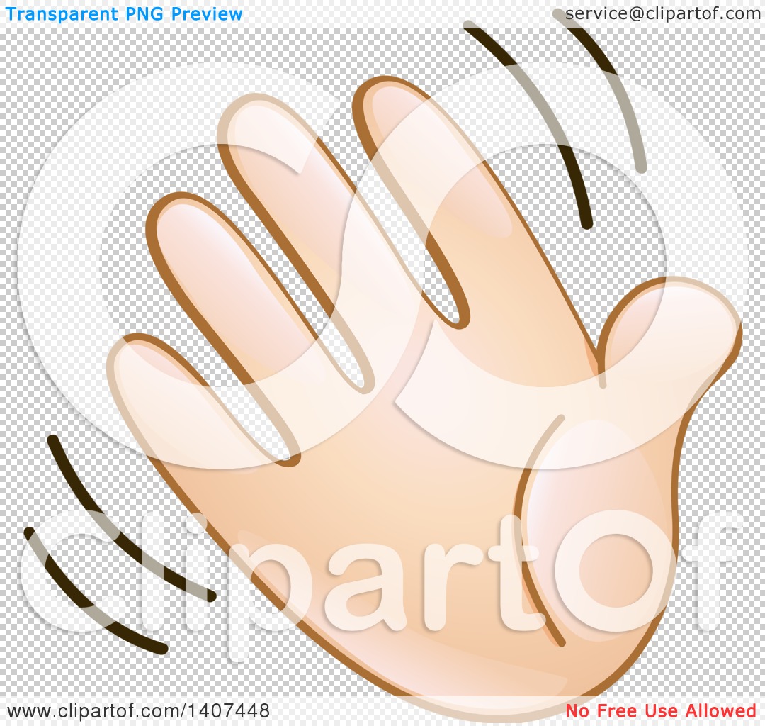 hand wave clip art