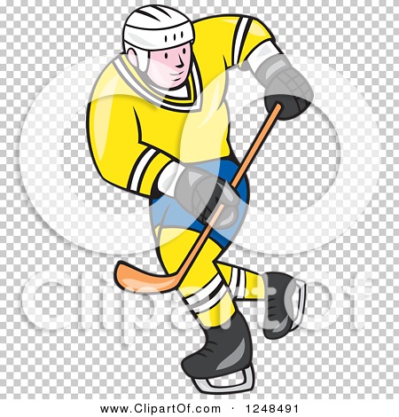 Clipart of Ice Hockey Sticks and a Puck over a Goal - Royalty Free Vector  Illustration by Vector Tradition SM #1254622