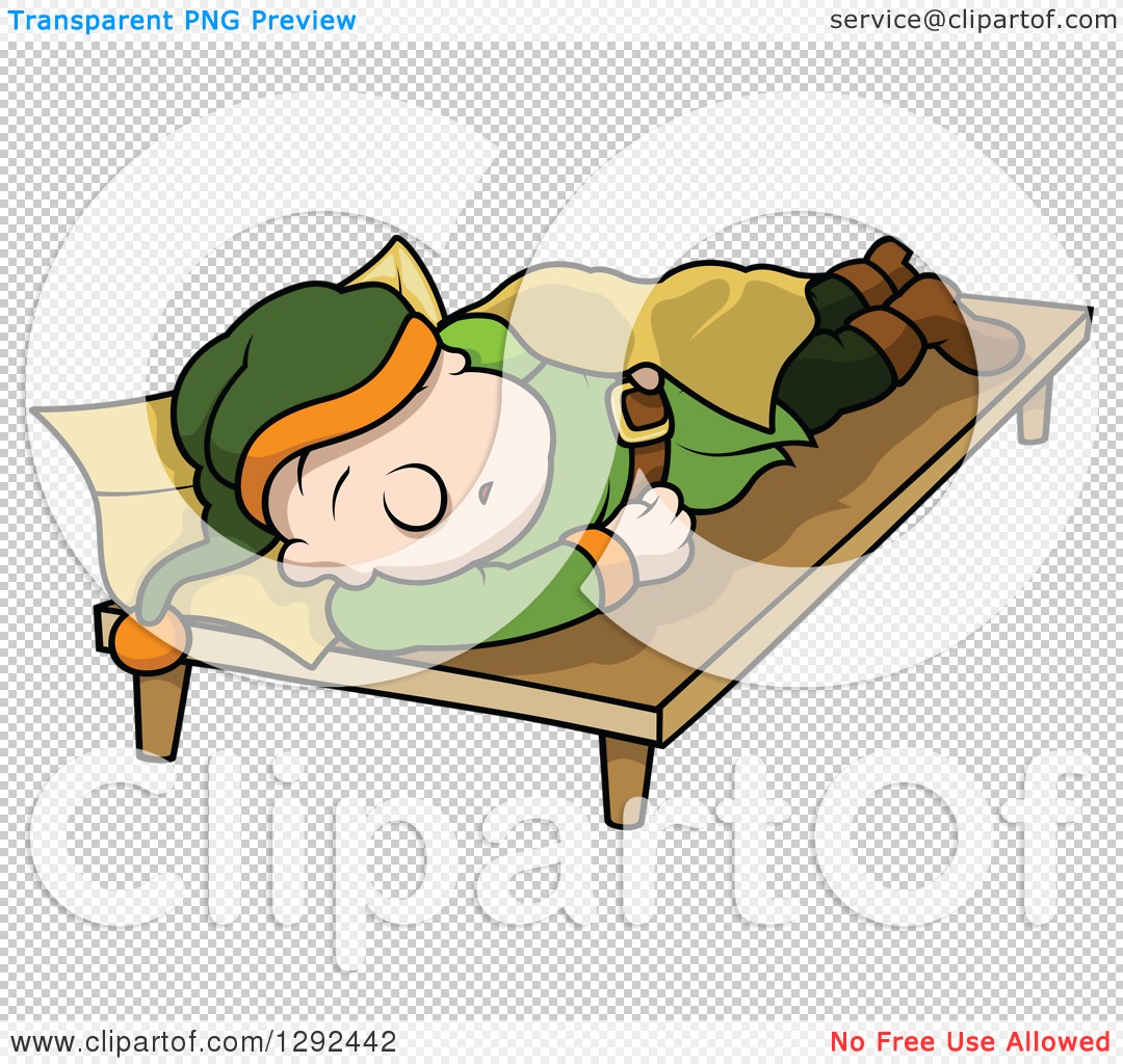 sleepy dwarf clipart