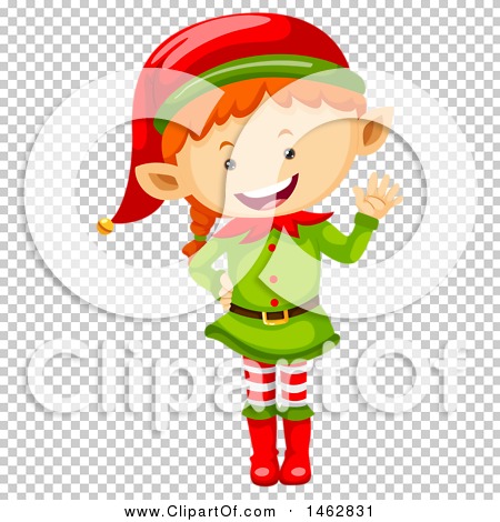 Clipart of a Christmas Elf - Royalty Free Vector Illustration by Graphics RF #1462831