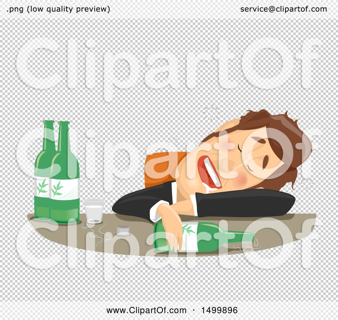 passed out clip art