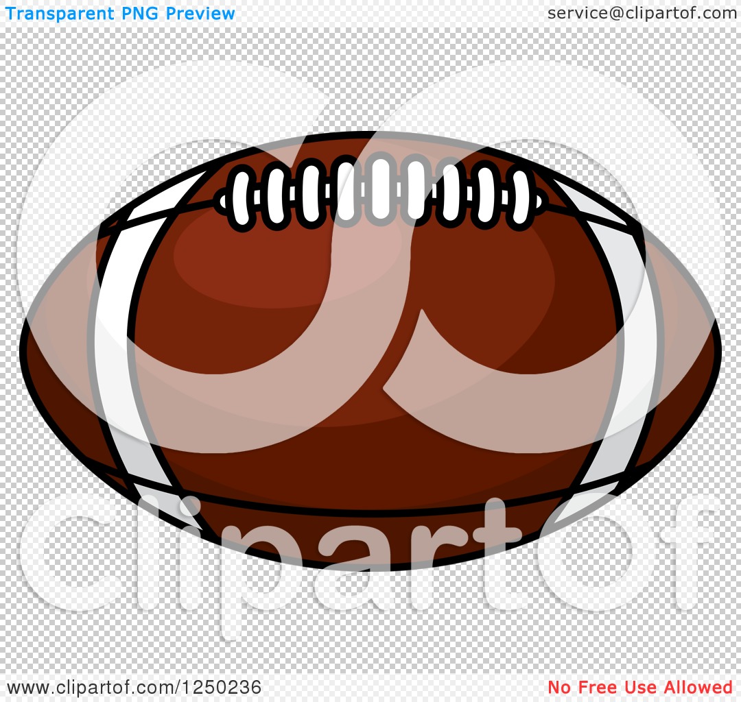 Clipart of a Football - Royalty Free Vector Illustration by Vector