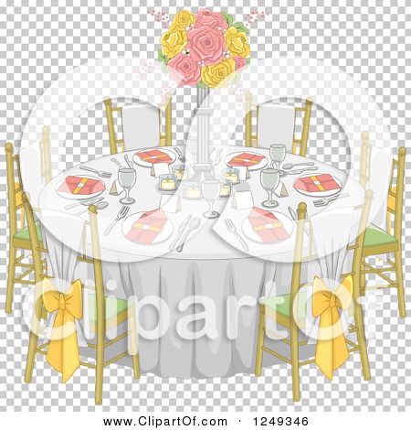 set dinner table clip art
