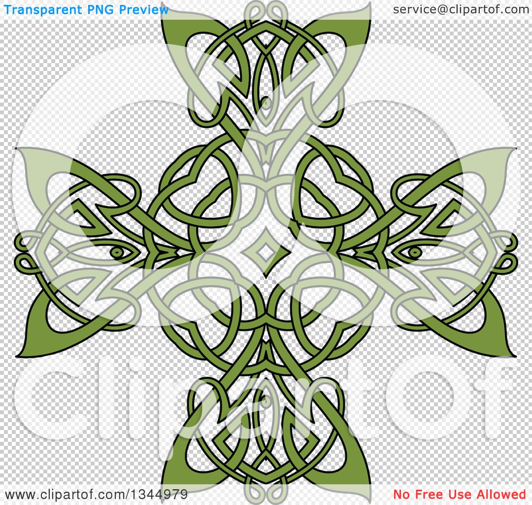 green celtic cross background