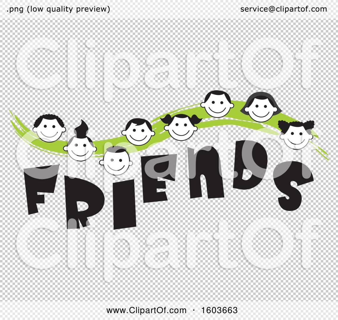 friends word clipart