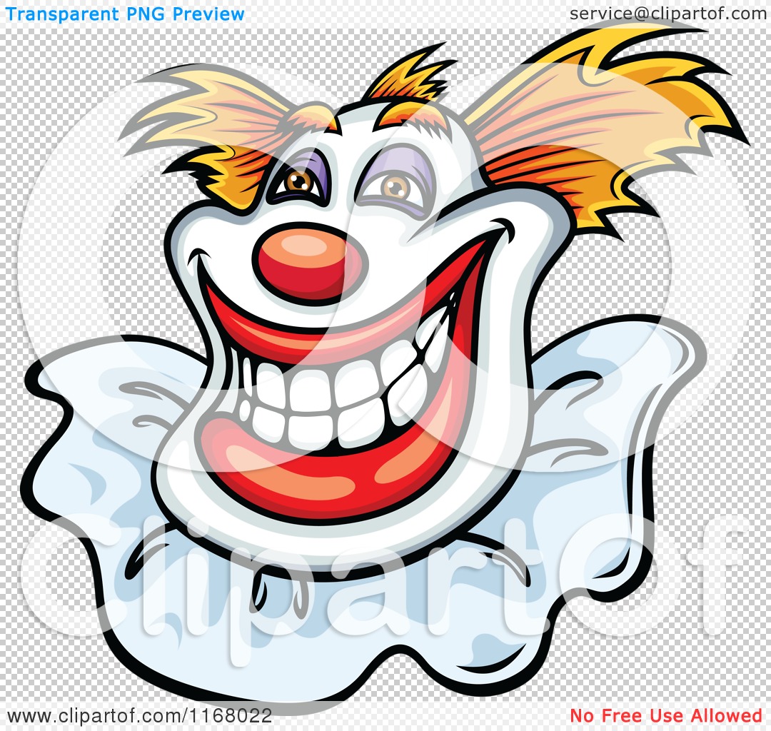Clipart Of A Grinning Clown Royalty Free Vector Illustration By Vector Tradition Sm 1168022