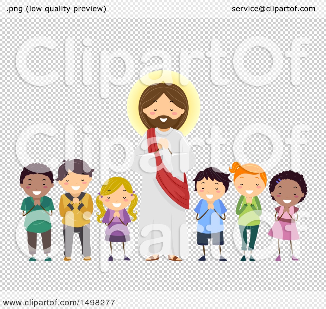 kids praying clipart