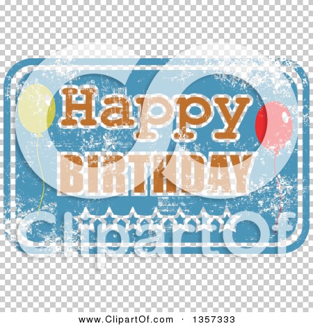 Happy birthday rubber stamp Royalty Free Vector Image