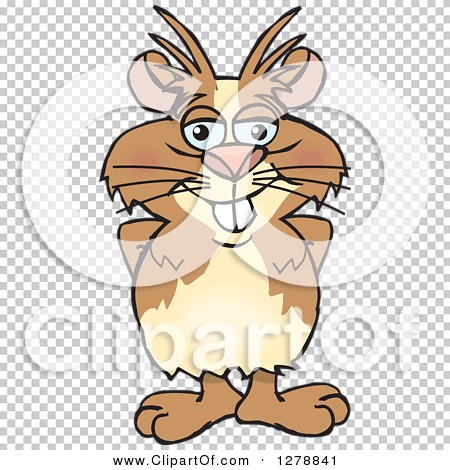 Clipart of a Happy Guinea Pig - Royalty Free Vector Illustration by