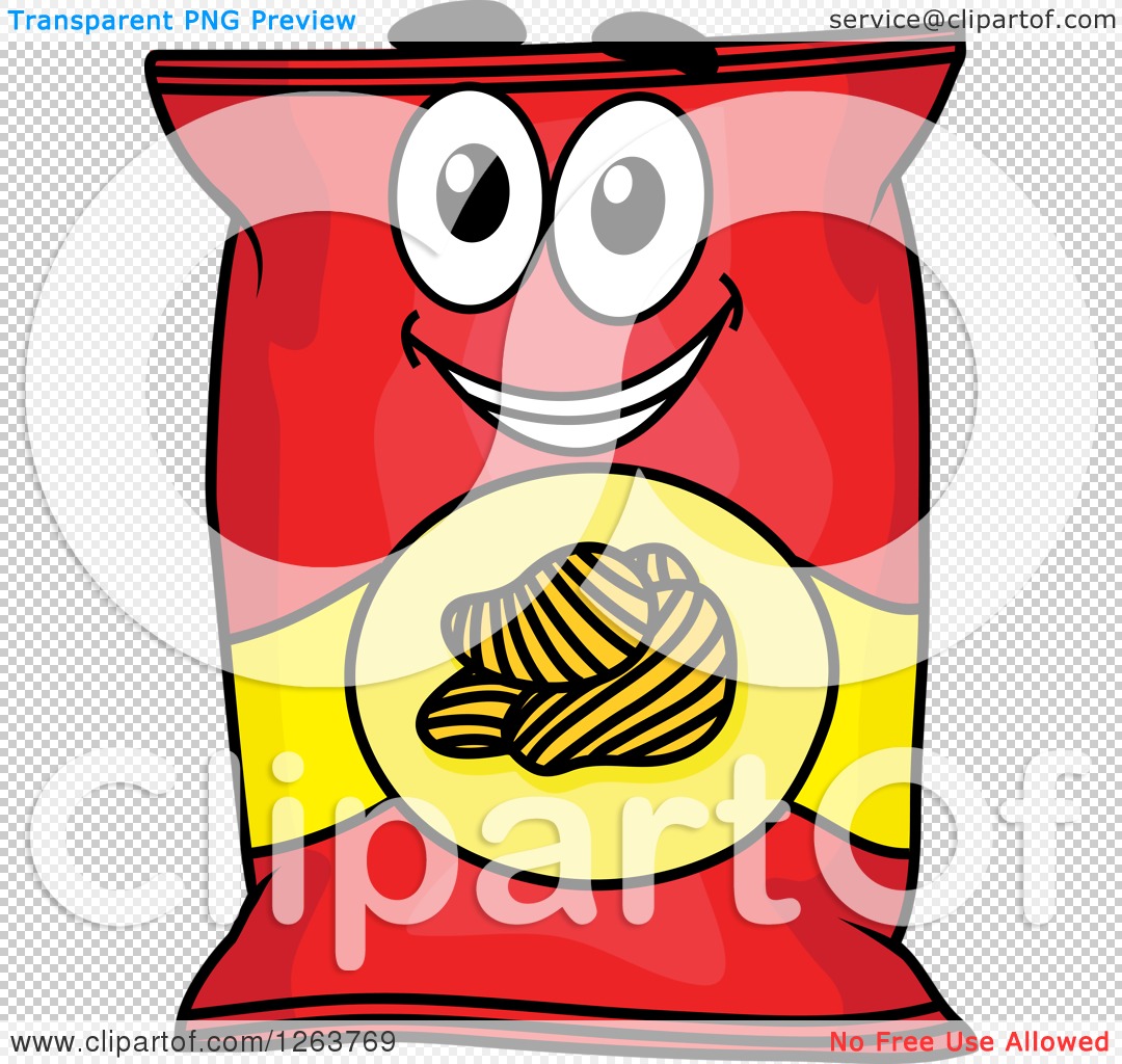 Potato Chips Clipart #1263769 - Illustration by Vector Tradition SM