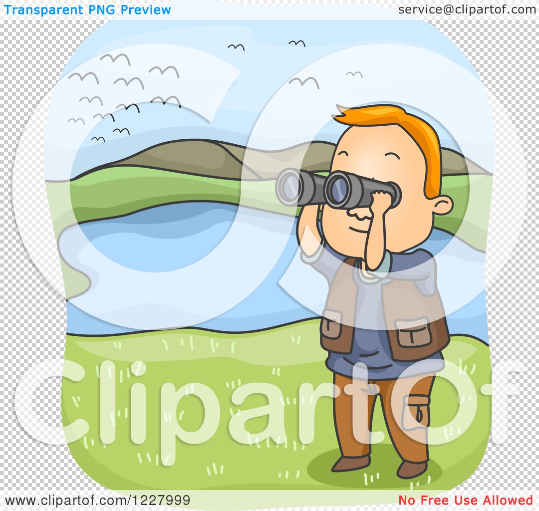 looking through binoculars clipart