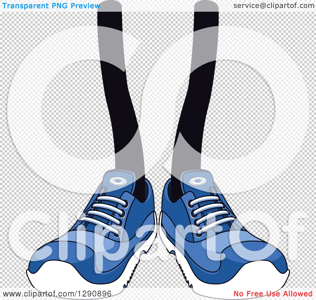 Blue shoes on white background Royalty Free Vector Image