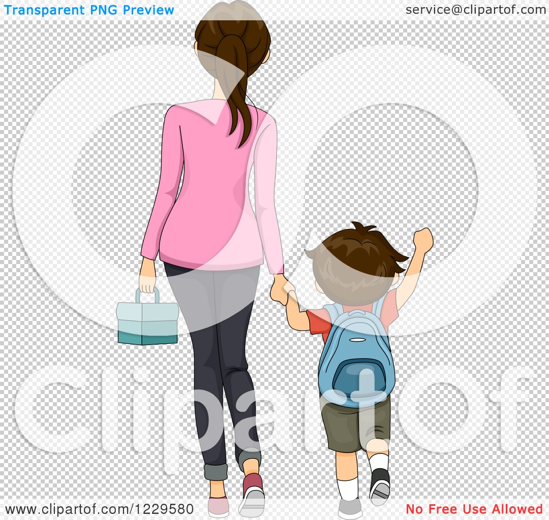 https://transparent.clipartof.com/Clipart-Of-A-Rear-View-Of-A-Mother-Walking-Her-Son-To-School-Royalty-Free-Vector-Illustration-10241229580.jpg