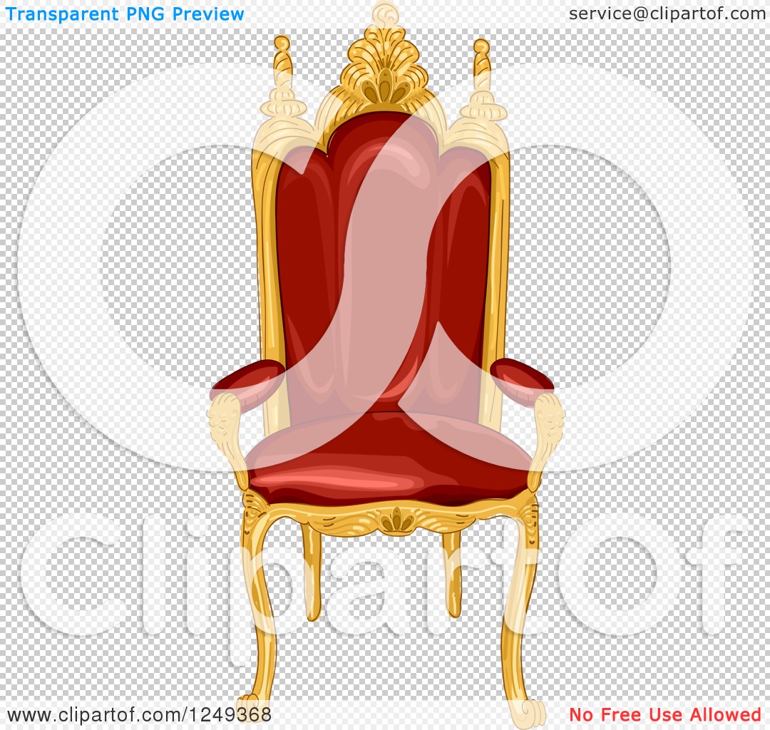 Clipart of a Red and Gold Royal King's Throne Chair - Royalty Free Vector  Illustration by BNP Design Studio #1249368