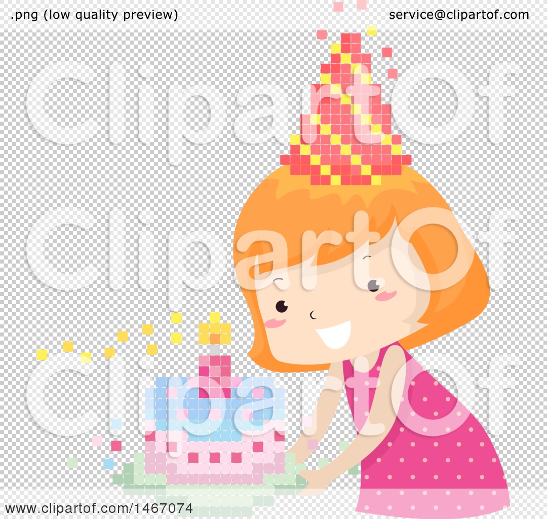 Free Vector  Happy birthday background with cute girl
