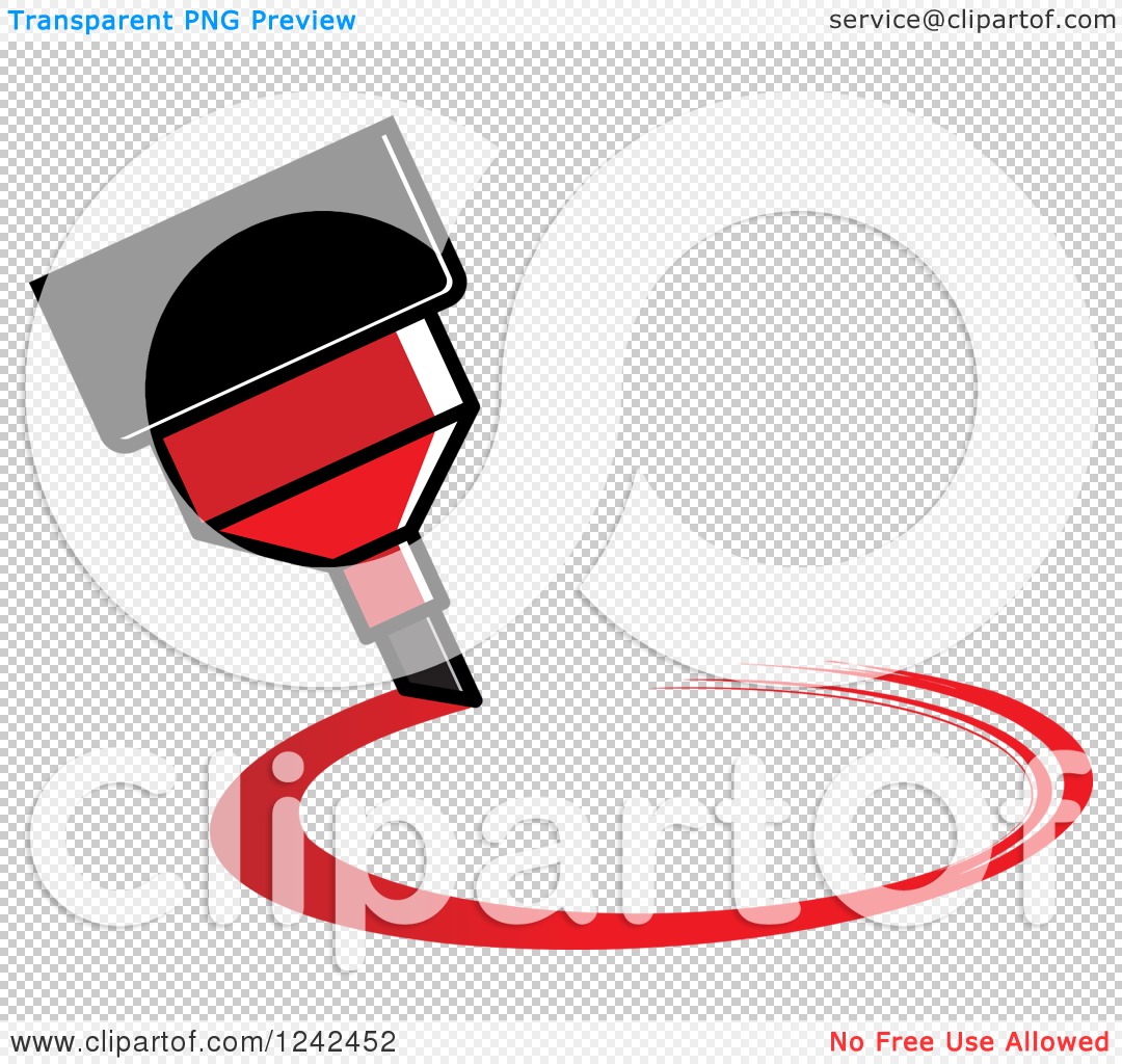 red marker circle png