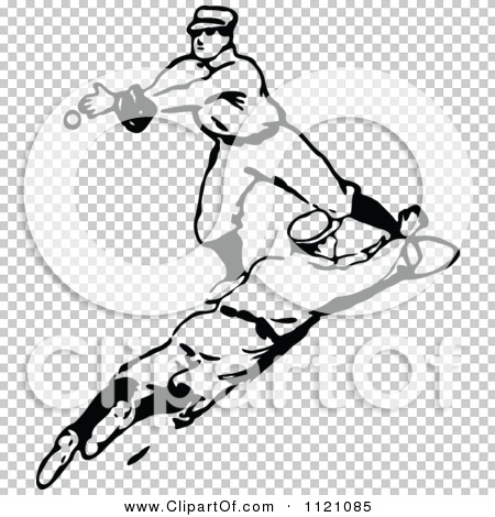 baseball player sliding clip art