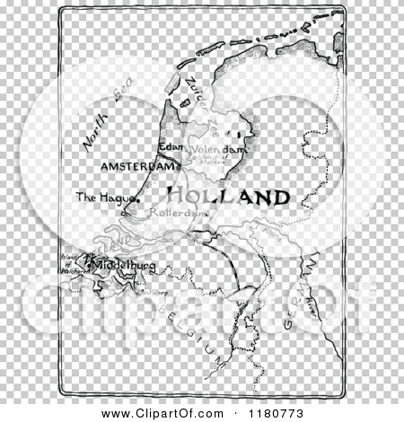 holland clipart black and white