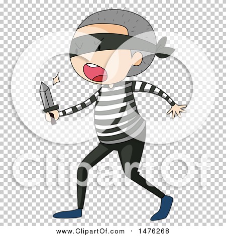 Clipart of a Robber - Royalty Free Vector Illustration by Graphics RF