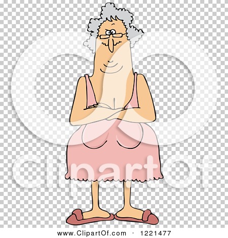 Clipart of a Senior Woman with Her Breasts Hanging Low - Royalty Free  Vector Illustration by djart #1221477