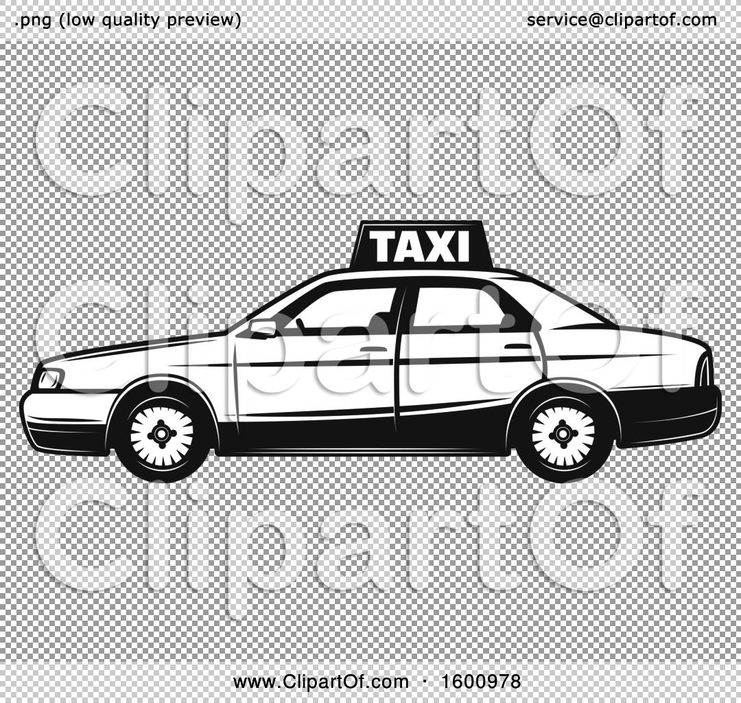 Clipart Of A Taxi Car Royalty Free Vector Illustration By Vector Tradition Sm 1600978