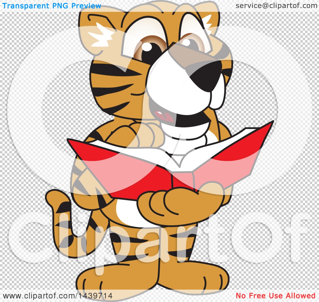reading clip art wildcat