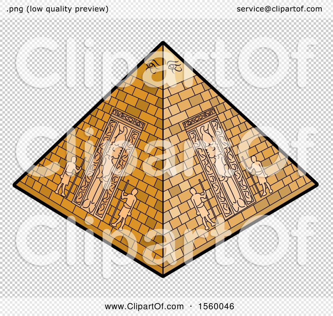 Clipart Of An Ancient Egyptian Pyramid Royalty Free