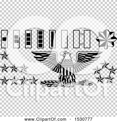 Clipart of Black and White American Military Army Officer Rank Insignia ...