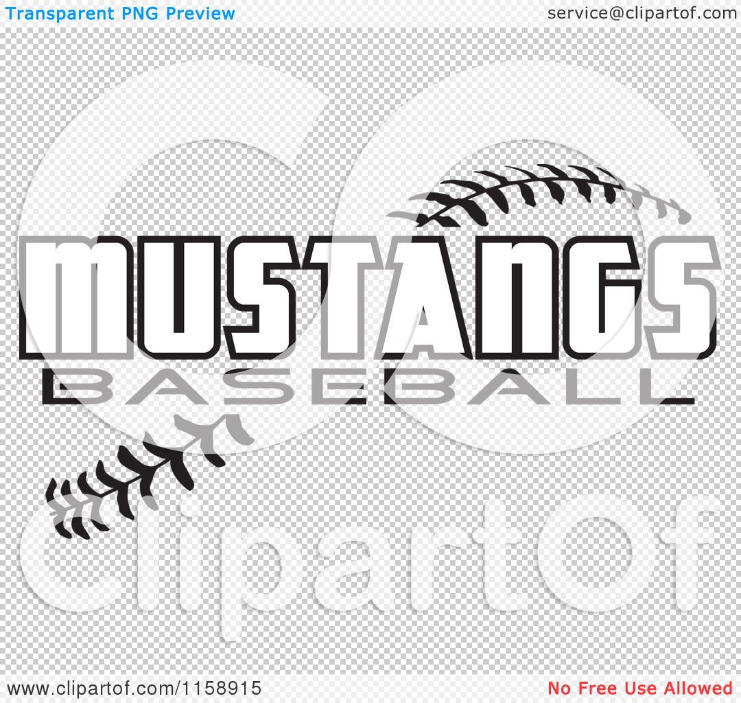 Clipart of Black and White Braves Baseball Text over Stitches - Royalty  Free Vector Illustration by Johnny Sajem #1158906