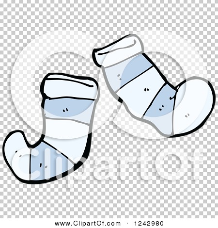 Clipart of Blue Socks - Royalty Free Vector Illustration by ...