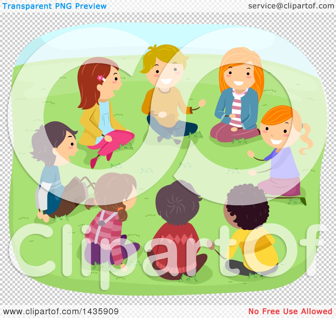 children discussion clipart