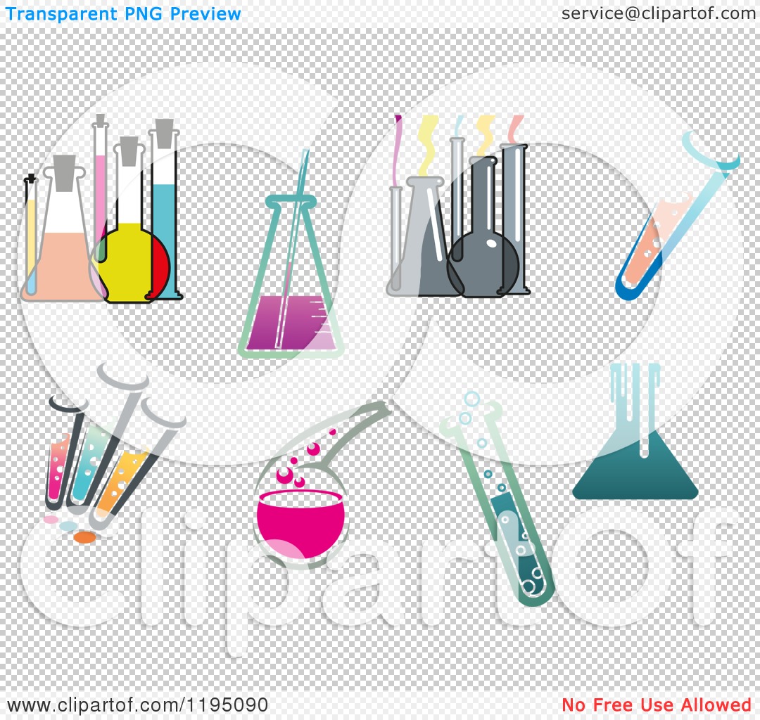 Chemical laboratory glassware Royalty Free Vector Image