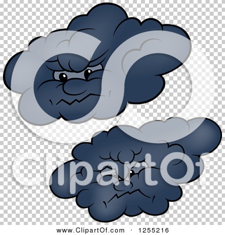 Clipart of Storm Clouds - Royalty Free Vector Illustration by dero #1255216