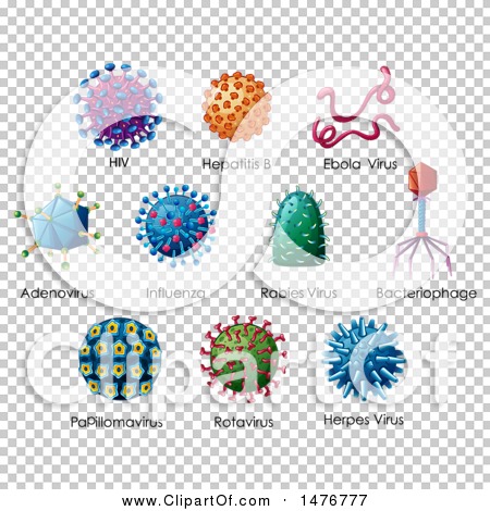 Clipart of Viruses - Royalty Free Vector Illustration by Graphics RF