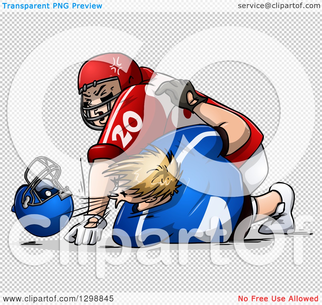 American Football Player Clipart Playing Football Clipart 