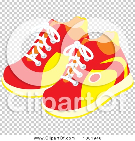 Clipart Pair Of Sneakers - Royalty Free Vector Fashion Illustration by ...