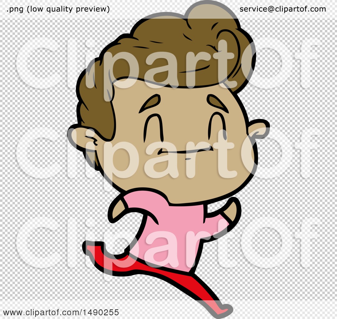 Clipart Running Cartoon Man by lineartestpilot #1490255