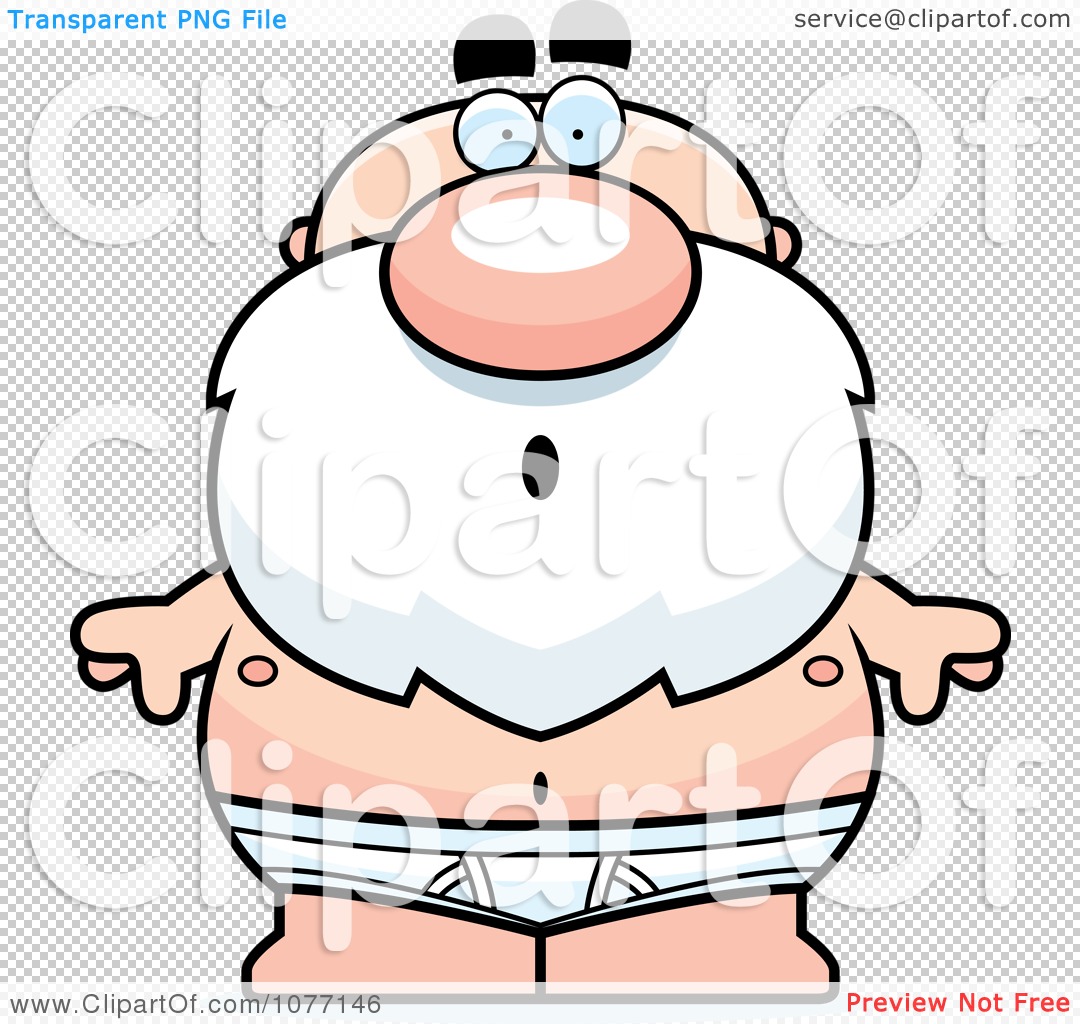 Clipart Shocked Senior Bald Man In Underwear - Royalty Free Vector  Illustration by Cory Thoman #1077146