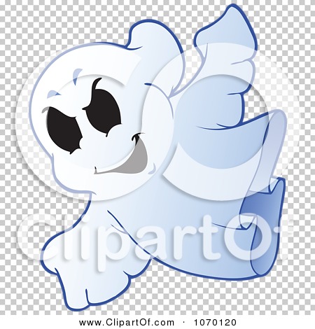 Clipart Spooky Halloween Ghost 2 - Royalty Free Vector Illustration by