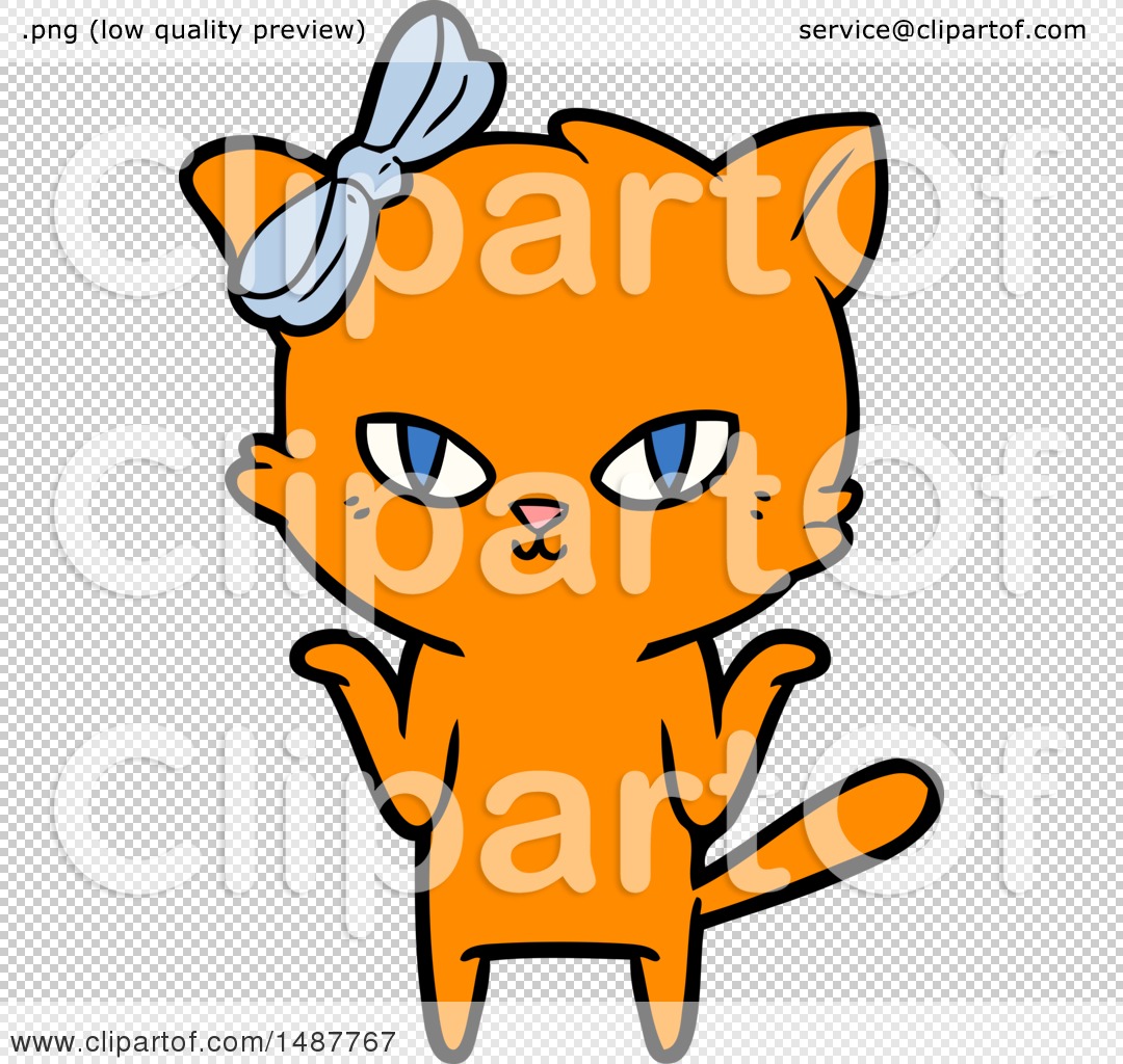 Cute Cartoon Cat by lineartestpilot #1487767