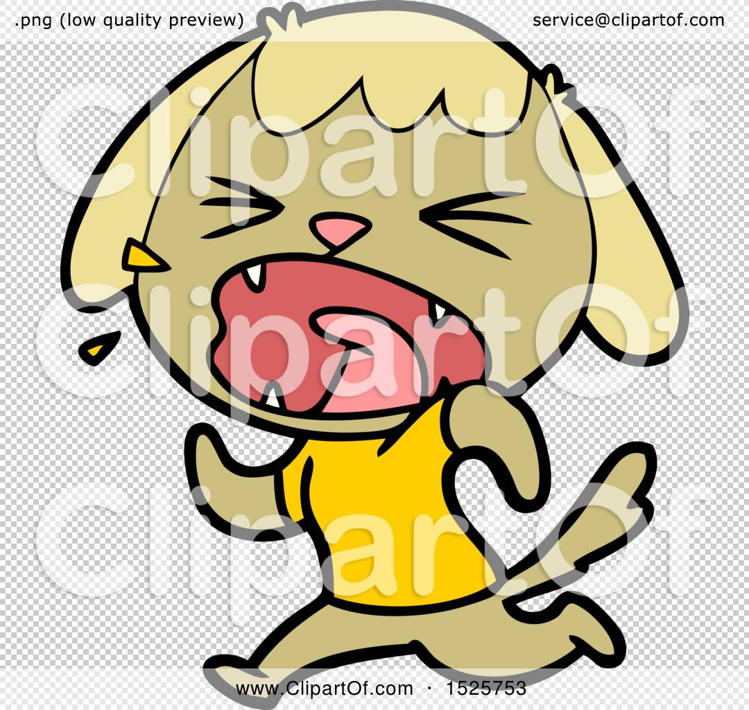 Cute Cartoon Dog Barking by lineartestpilot #1525753