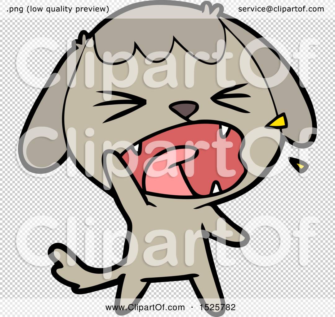 Cute Cartoon Dog Barking by lineartestpilot #1525782