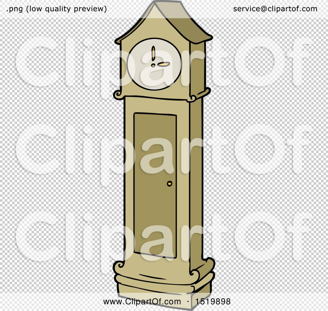 Grandfather Clock Cartoon by lineartestpilot #1519898